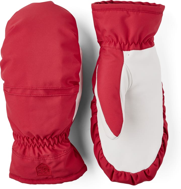 Hestra Women's Primaloft Leather Mitt Red Hestra Hestra Women's Primaloft Leather Mitt Red Hestra