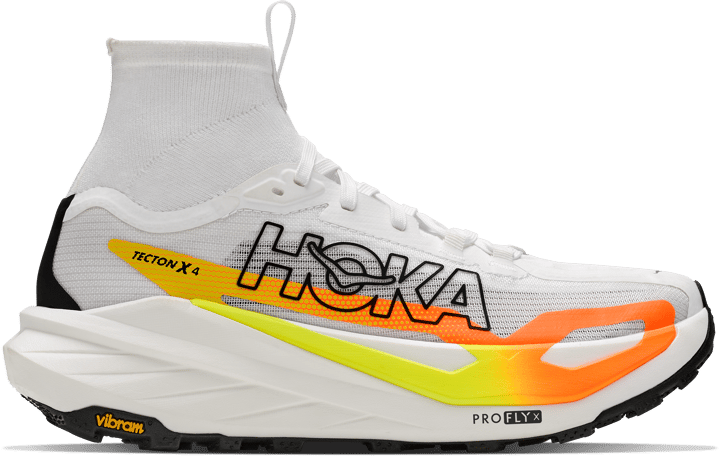 Hoka Men's Tecton X 4 Frost / Neon Tangerine Hoka