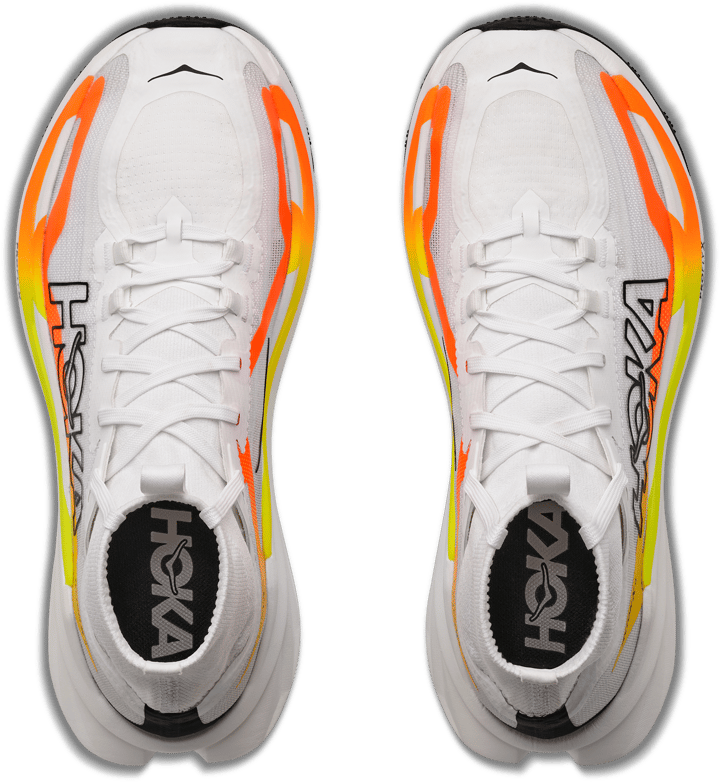 Hoka Men's Tecton X 4 Frost / Neon Tangerine Hoka