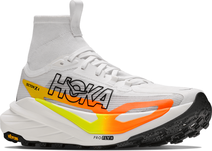 Hoka Men's Tecton X 4 Frost / Neon Tangerine Hoka