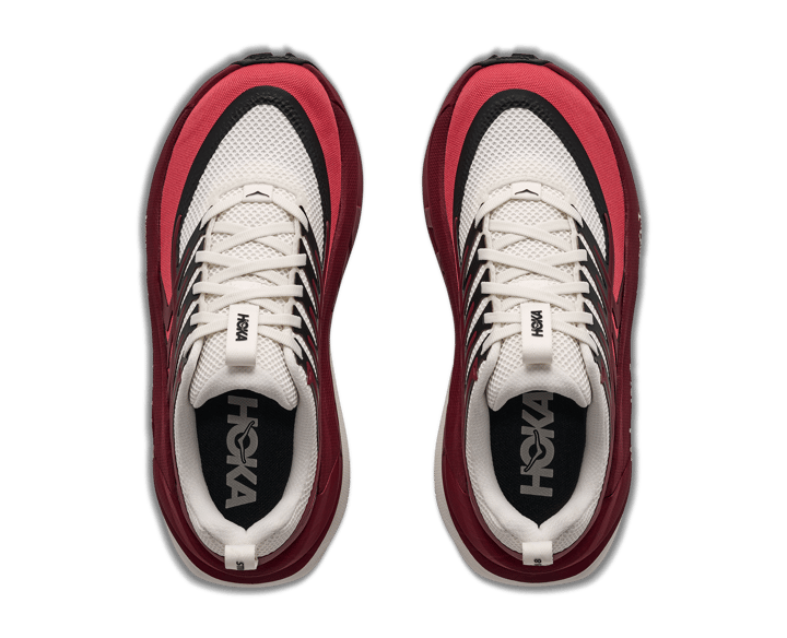 Hoka Women's Stinson 8 Alabaster / Varsity Burgundy Hoka