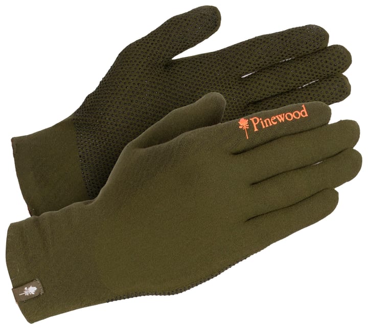 Pinewood Hunters Liner Stretch Glove Mossgreen/Dark Brown Pinewood