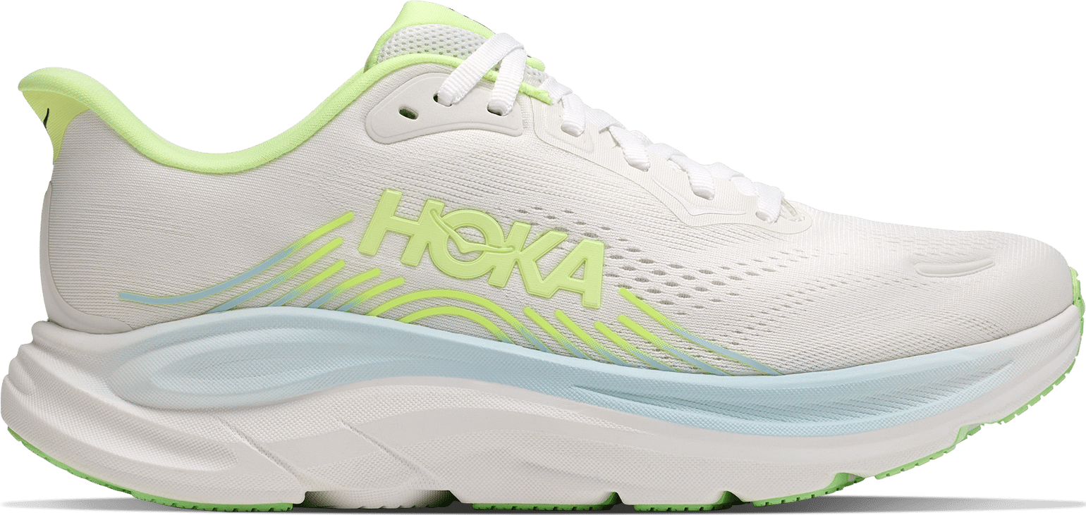 Hoka Women's Clifton 11 Wide Frost / Neon Yuzu