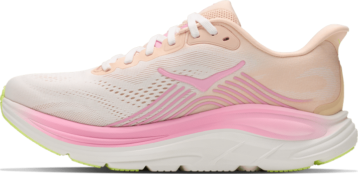 Hoka Women's Clifton 11 Wide Tangerine Glow / White Hoka