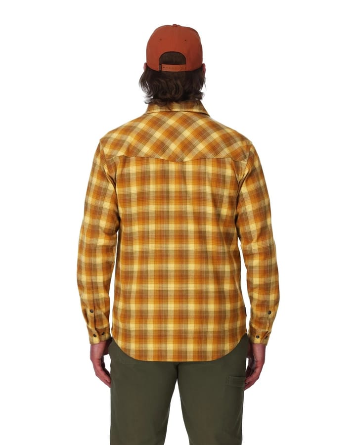 Simms Gallatin Flannel Shirt Kennebec Plaid: Stone Simms