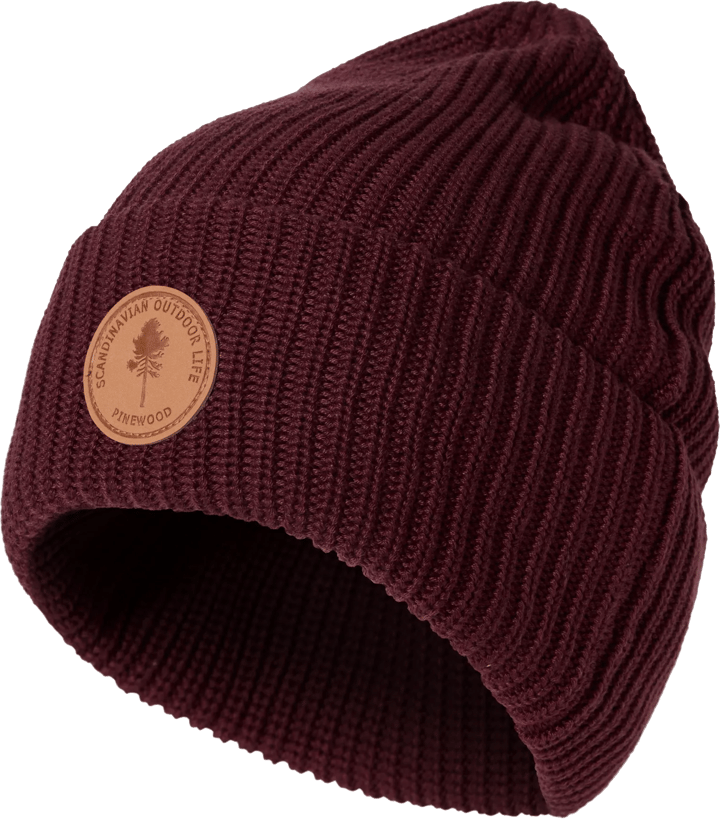 Pinewood Pinewood® Knitted Beanie Earth Plum Pinewood