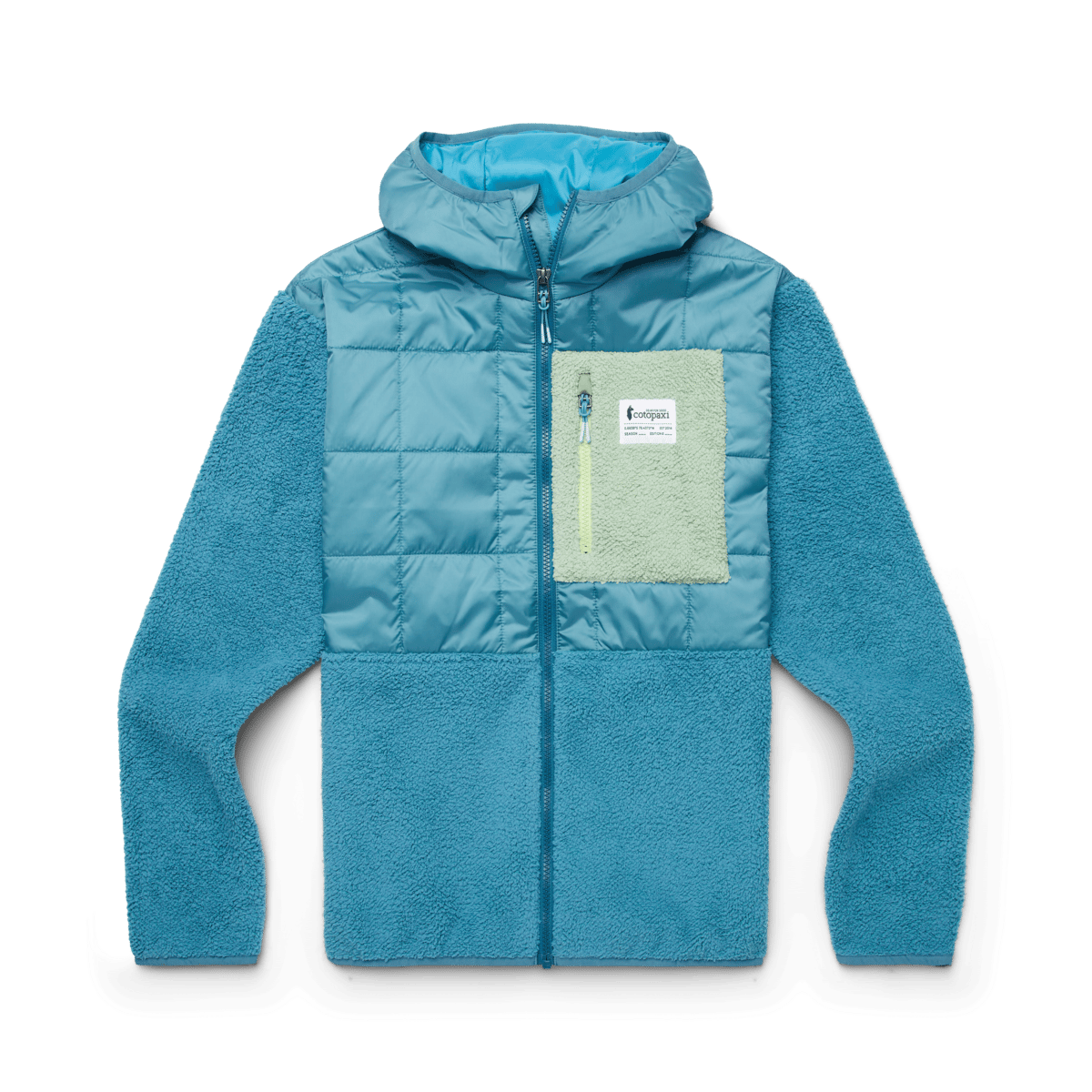 Cotopaxi Women's Trico Hybrid Hooded Jacket Blue Spruce/Drizzle