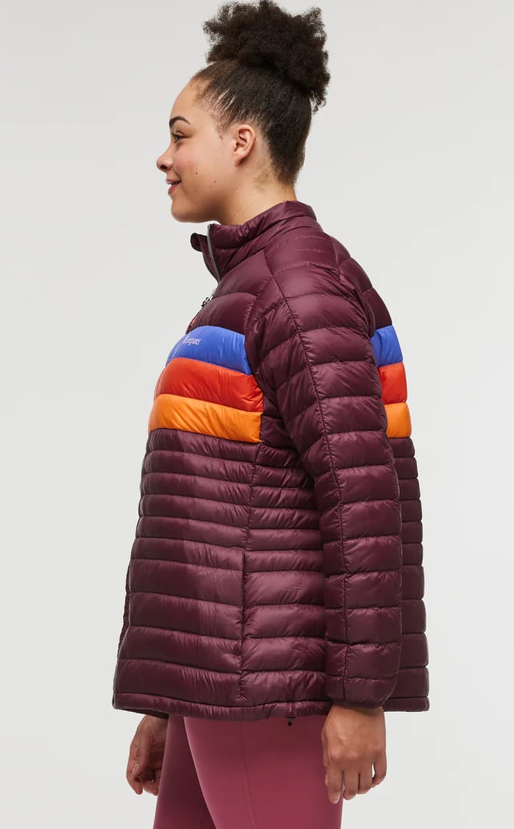 Cotopaxi Women's Fuego Down Jacket Wine Stripes Cotopaxi