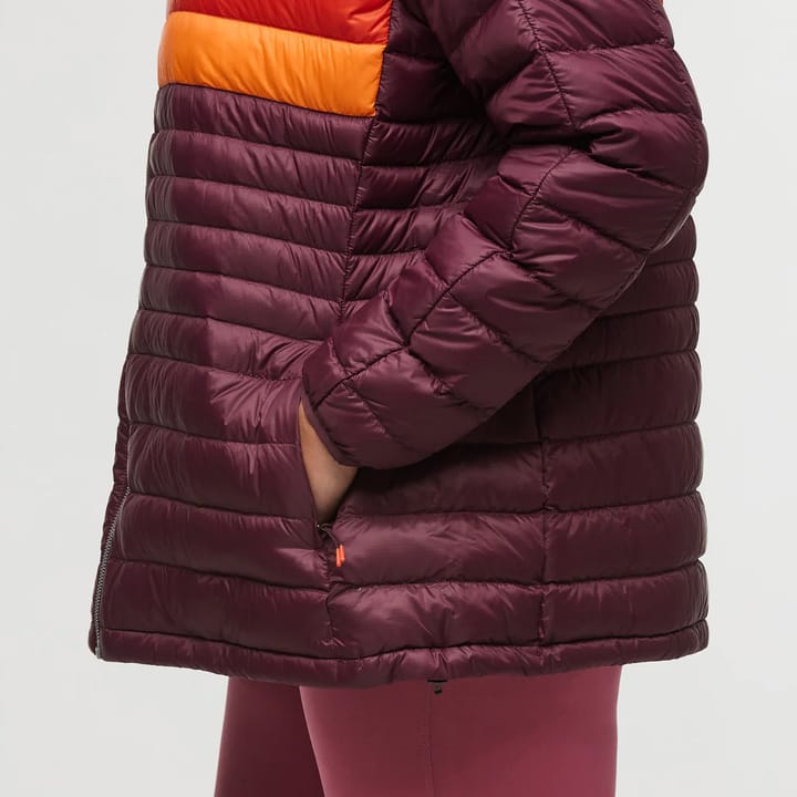 Cotopaxi Women's Fuego Down Jacket Wine Stripes Cotopaxi