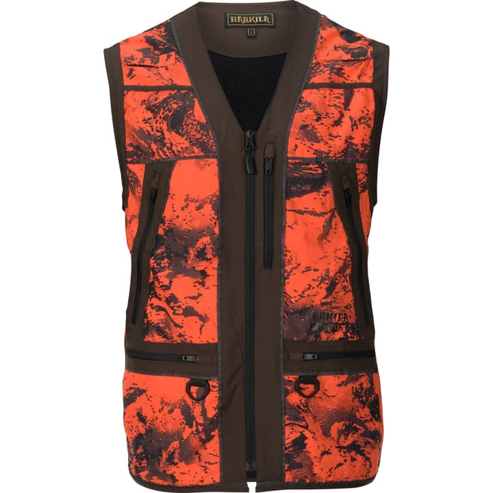 Härkila Men's Wildboar Pro Safety Waistcoat Axis Msp®Orange Blaze/Shadow Brown Härkila Härkila Men's Wildboar Pro Safety Waistcoat Axis Msp®Orange Blaze/Shadow Brown Härkila