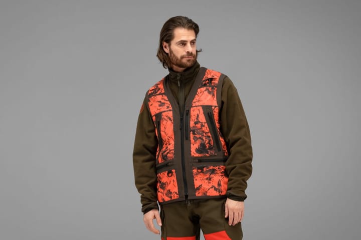 Härkila Men's Wildboar Pro Safety Waistcoat Axis Msp®Orange Blaze/Shadow Brown Härkila Härkila Men's Wildboar Pro Safety Waistcoat Axis Msp®Orange Blaze/Shadow Brown Härkila