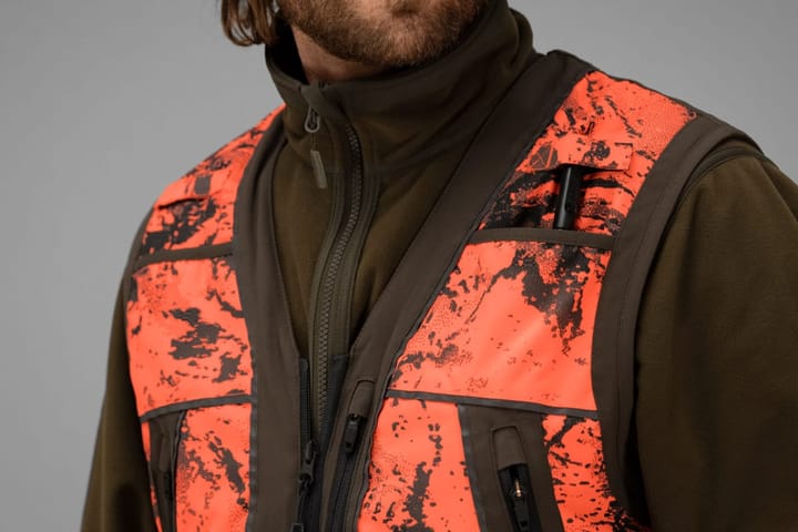 Härkila Men's Wildboar Pro Safety Waistcoat Axis Msp®Orange Blaze/Shadow Brown Härkila Härkila Men's Wildboar Pro Safety Waistcoat Axis Msp®Orange Blaze/Shadow Brown Härkila