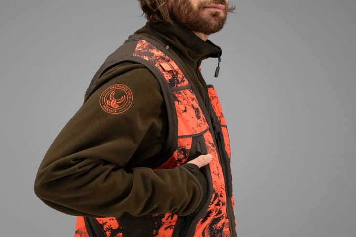 Härkila Men's Wildboar Pro Safety Waistcoat Axis Msp®Orange Blaze/Shadow Brown Härkila Härkila Men's Wildboar Pro Safety Waistcoat Axis Msp®Orange Blaze/Shadow Brown Härkila