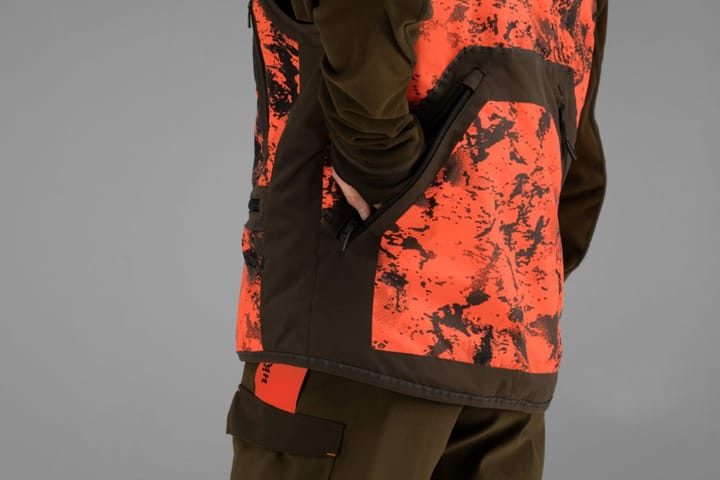 Härkila Men's Wildboar Pro Safety Waistcoat Axis Msp®Orange Blaze/Shadow Brown Härkila Härkila Men's Wildboar Pro Safety Waistcoat Axis Msp®Orange Blaze/Shadow Brown Härkila