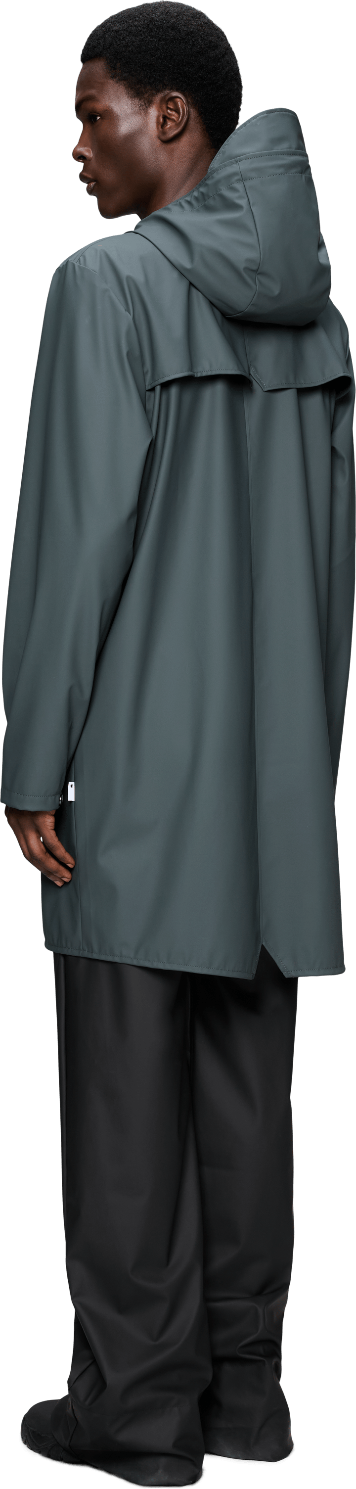 Rains Unisex Long Jacket Dark Grey Rains