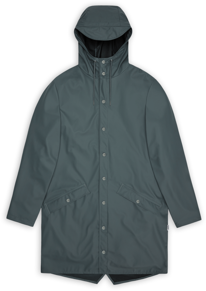 Rains Unisex Long Jacket Dark Grey Rains
