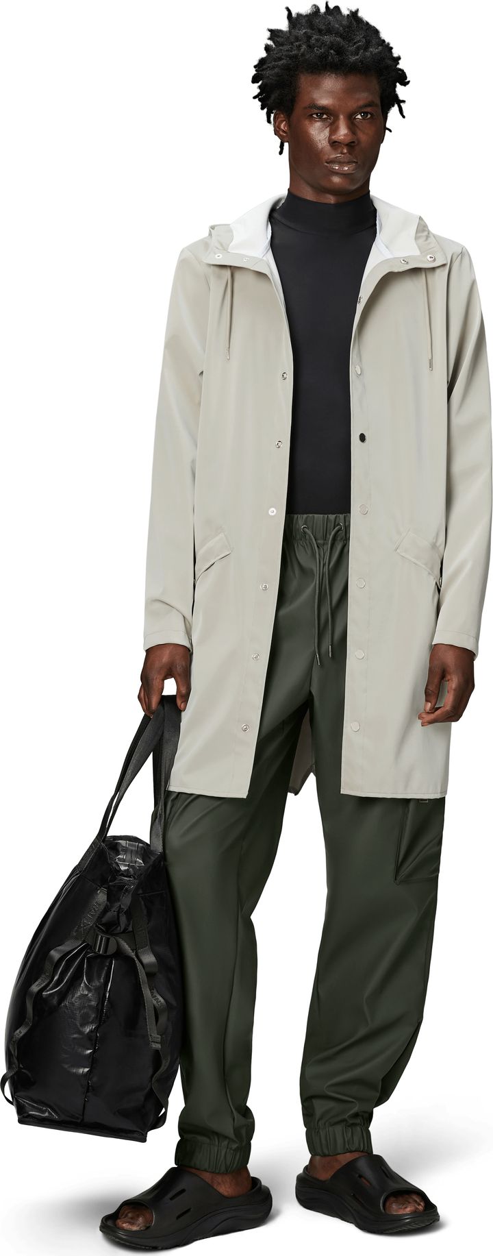 Rains Unisex Long Jacket Matrix Rains