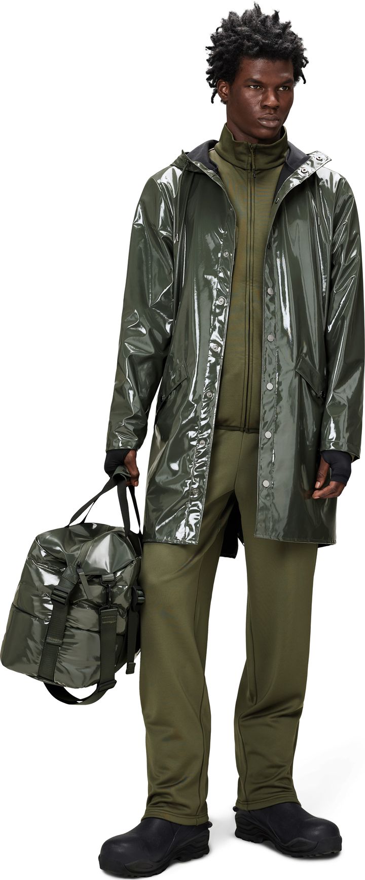 Rains Unisex Long Jacket Swamp Rains