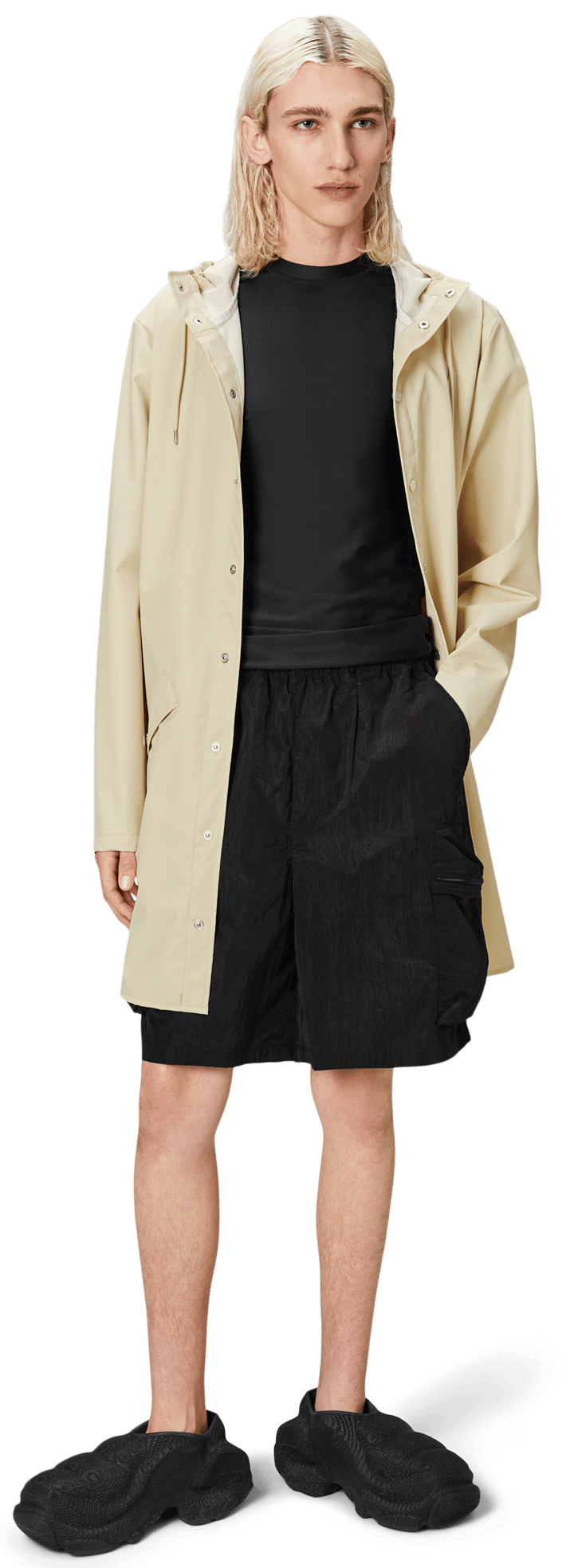 Rains Unisex Long Jacket Dune Rains