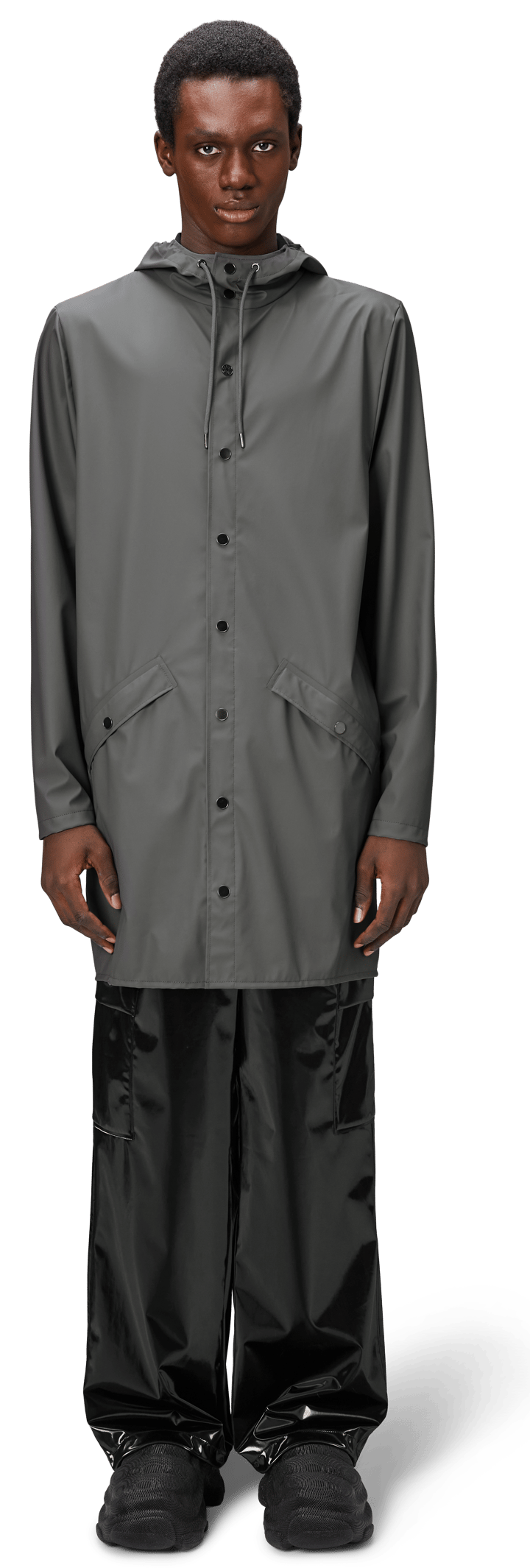 Rains Unisex Long Jacket Grey Rains