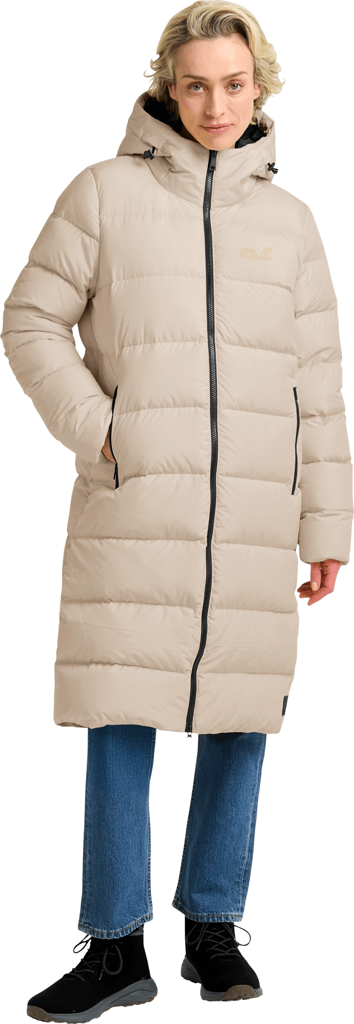 Jack Wolfskin Women's Frozen Palace Coat Oyster Jack Wolfskin