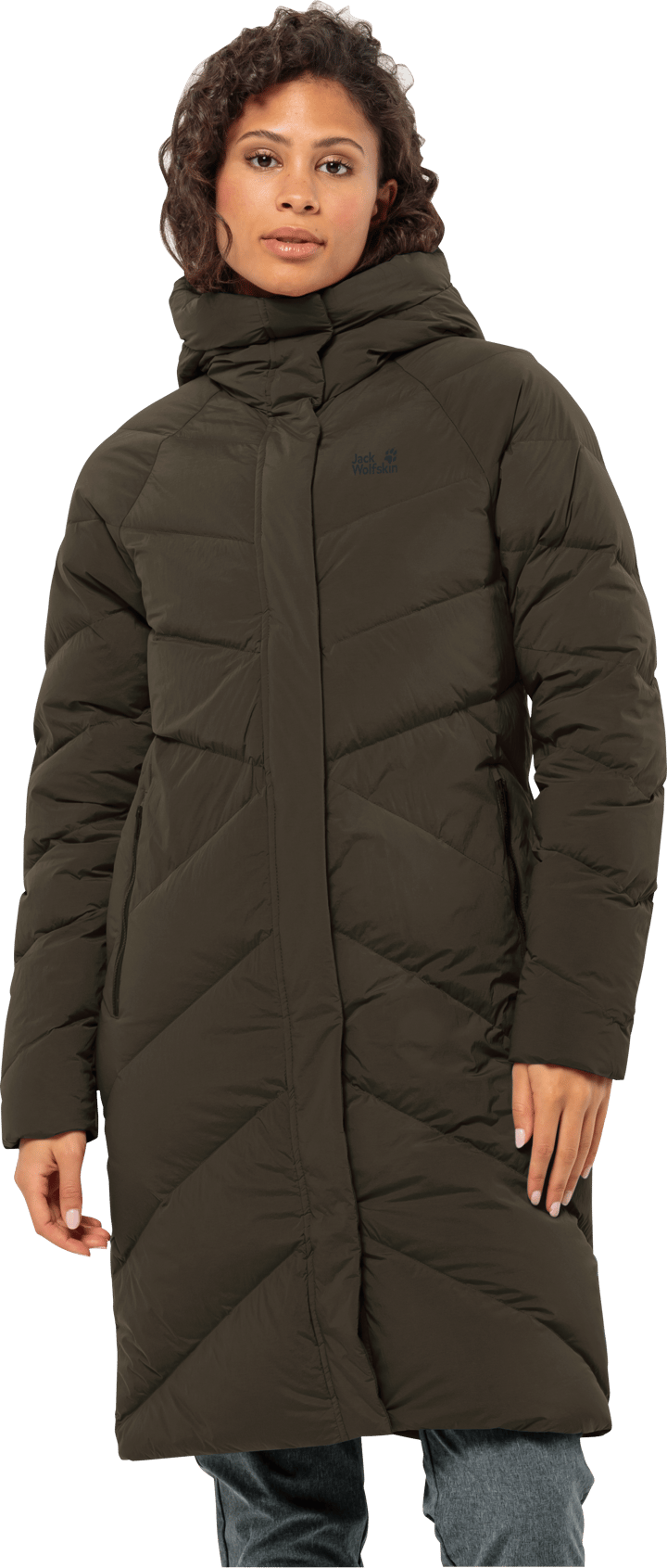 Jack Wolfskin Women's Marienplatz Coat Obsidian Moss Jack Wolfskin