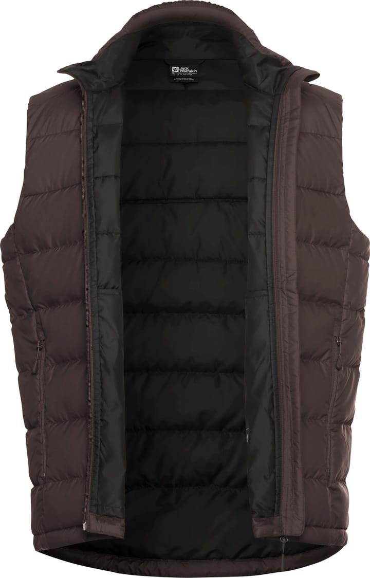 Jack Wolfskin Men's Ather Down Vest Peat Jack Wolfskin Jack Wolfskin Men's Ather Down Vest Peat Jack Wolfskin