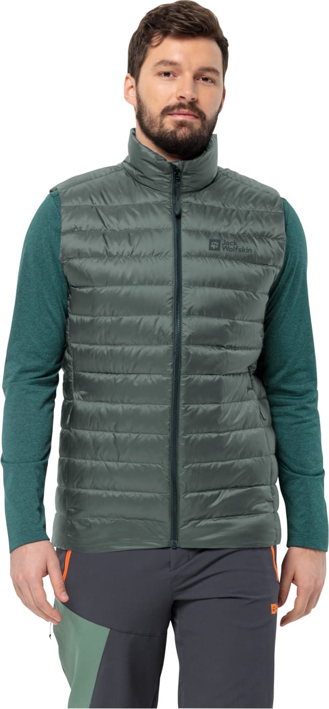 Jack Wolfskin Men's Pilvi Down Vest Hedge Green Jack Wolfskin
