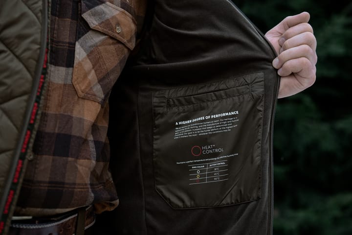 Härkila Men's HEAT Insulated Vest Willow Green/Shadow Brown Härkila