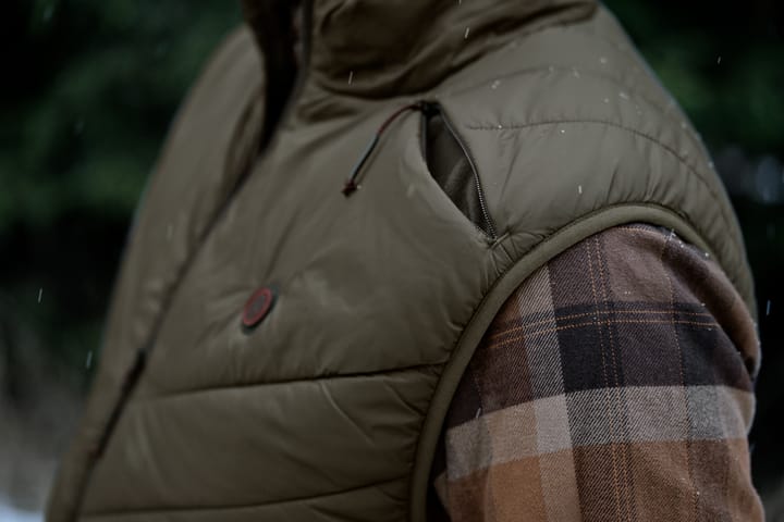 Härkila Men's HEAT Insulated Vest Willow Green/Shadow Brown Härkila