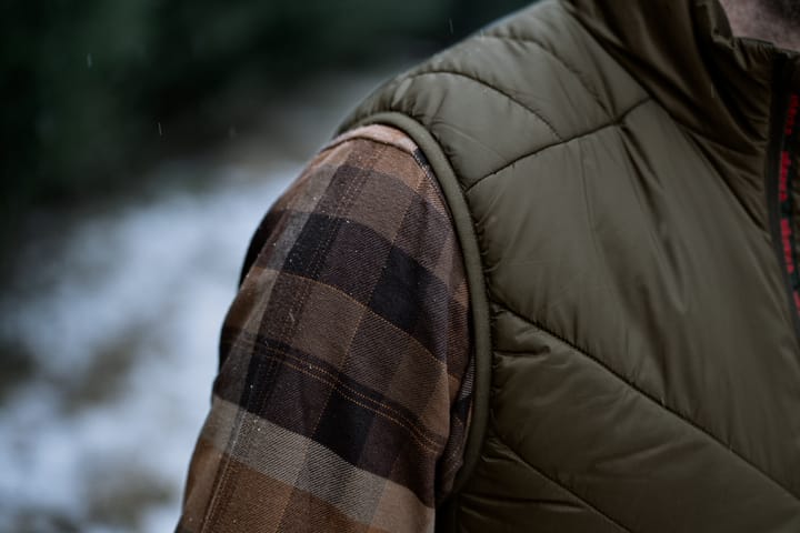Härkila Men's HEAT Insulated Vest Willow Green/Shadow Brown Härkila