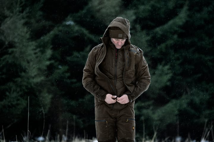 Härkila Men's HEAT Insulated Vest Willow Green/Shadow Brown Härkila