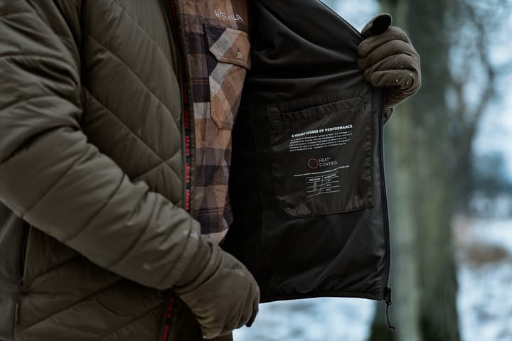 Härkila Men's HEAT Insulated Jacket Willow Green/Shadow Brown Härkila