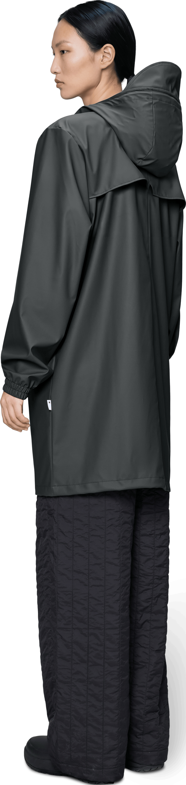Rains Unisex Long Storm Breaker Dark Grey Rains