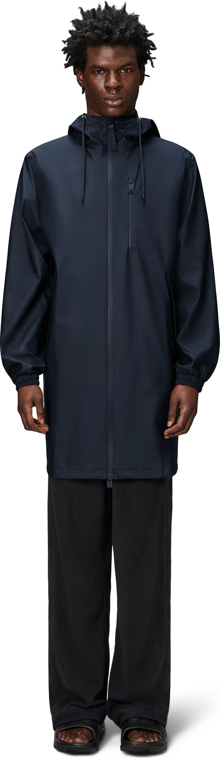 Rains Unisex Long Storm Breaker Navy Rains