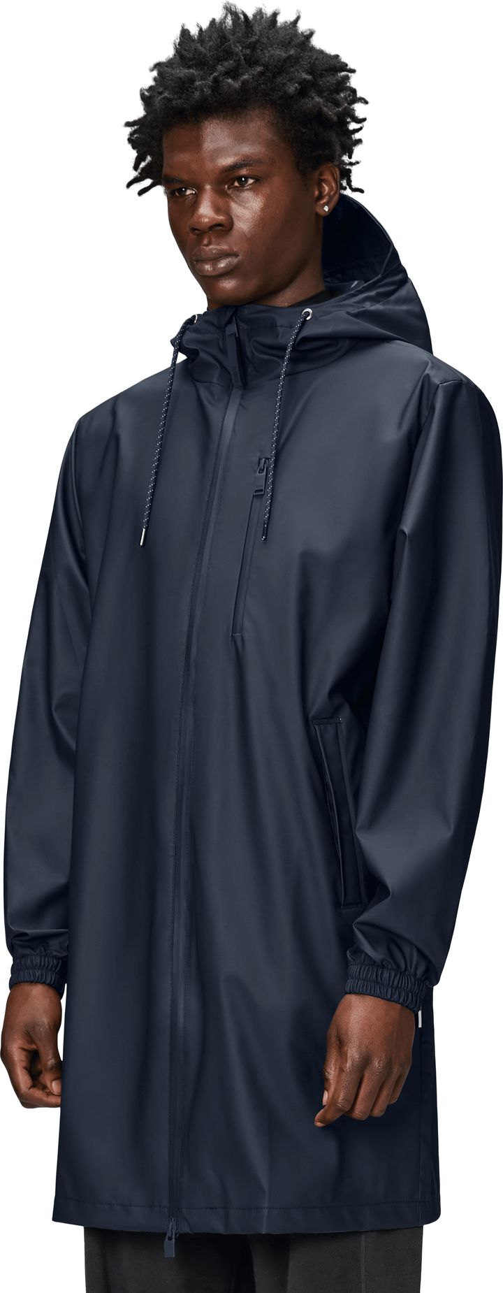 Rains Unisex Long Storm Breaker Navy Rains