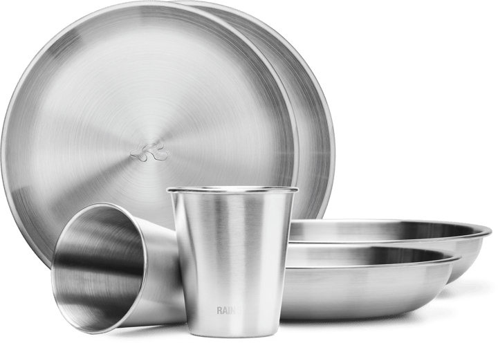 Rains The 2-Course Set + Cups Steel Rains