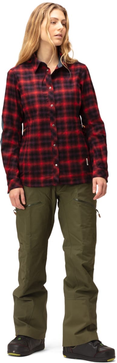 Norrøna tamok wool Shirt W's Tawny Port Norrøna Norrøna tamok wool Shirt W's Tawny Port Norrøna