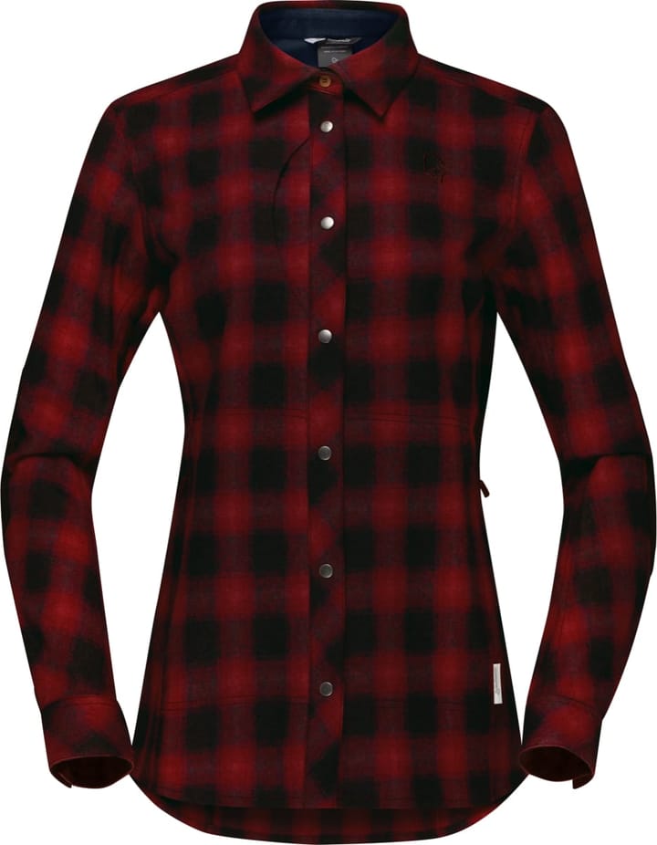 Norrøna Tamok Wool Shirt W's Tawny Port Norrøna