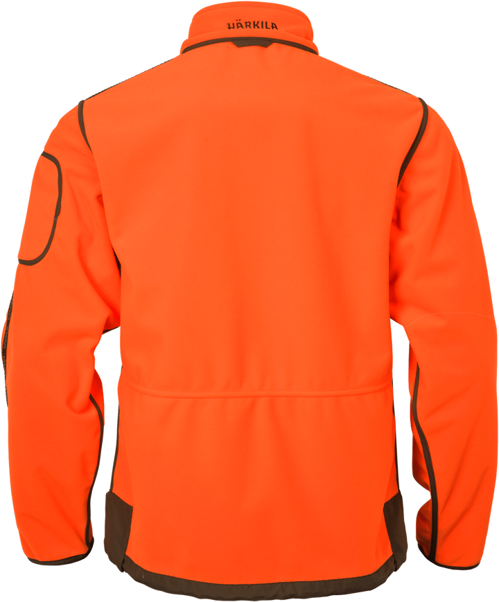 Härkila Men's Kamko Blaze Rev Fleece Shirt Orange Blaze/willow Green Härkila
