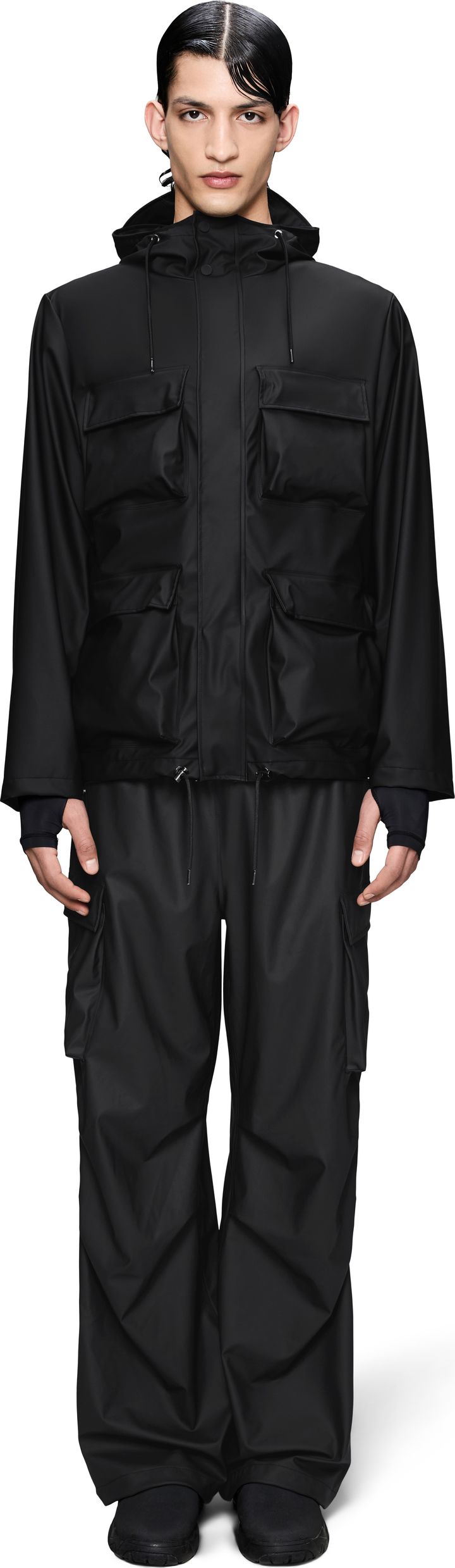 Rains Pocket Jacket W3 Black Rains