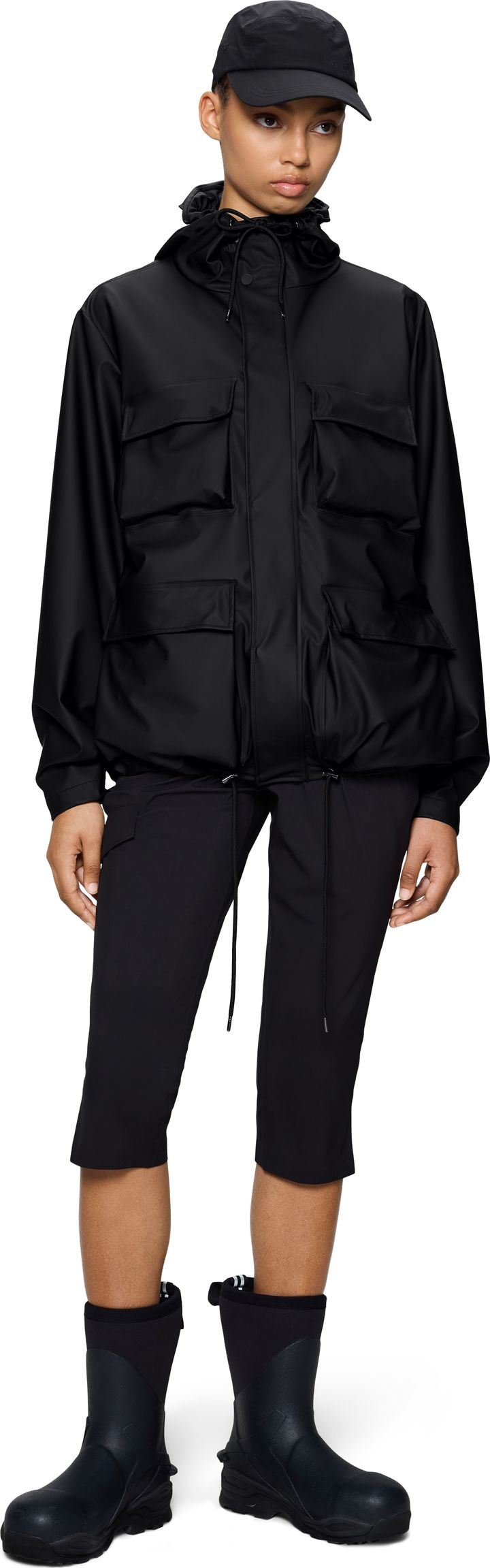 Rains Pocket Jacket W3 Black Rains