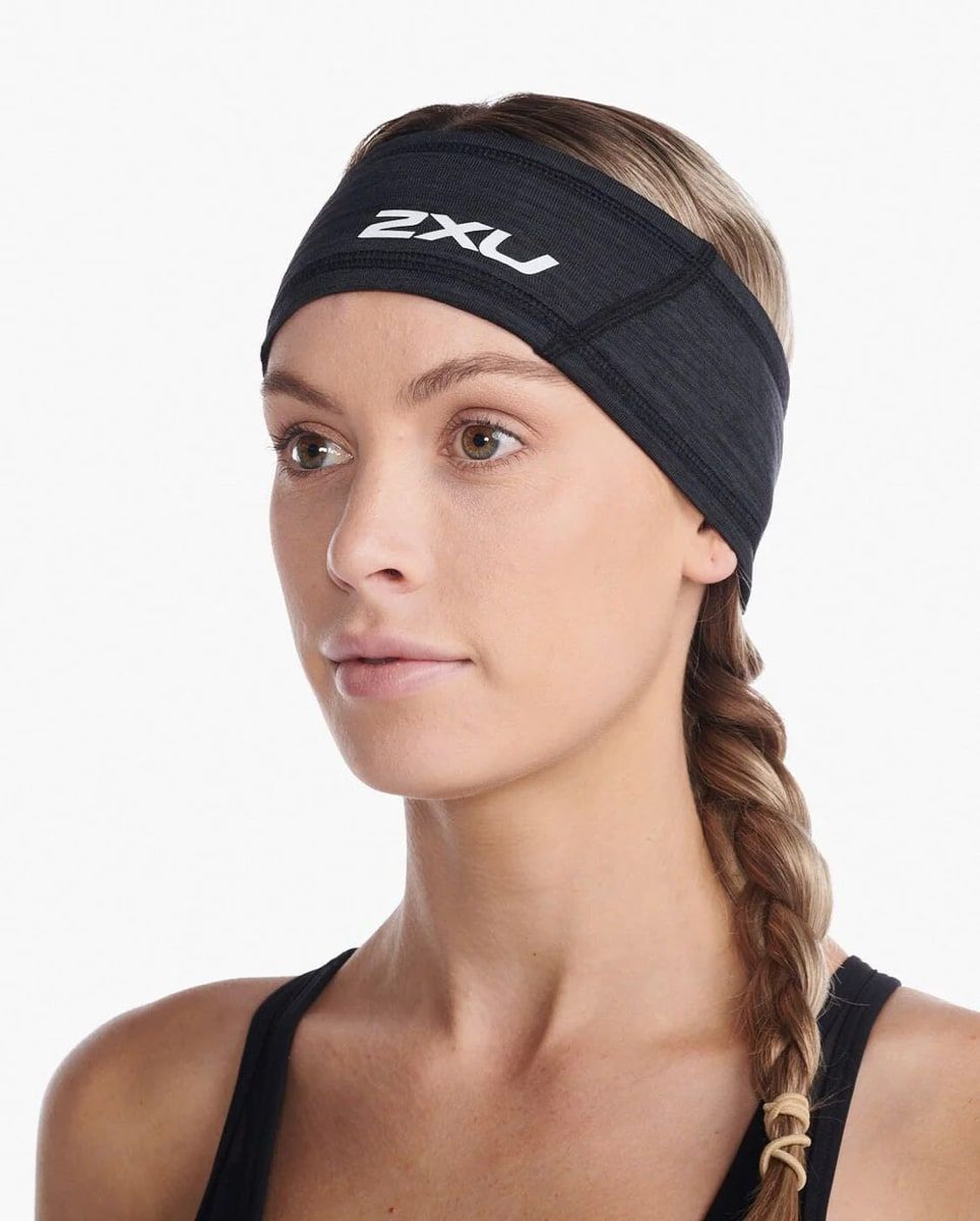 2XU Ignition Headband Black/Silver Reflective