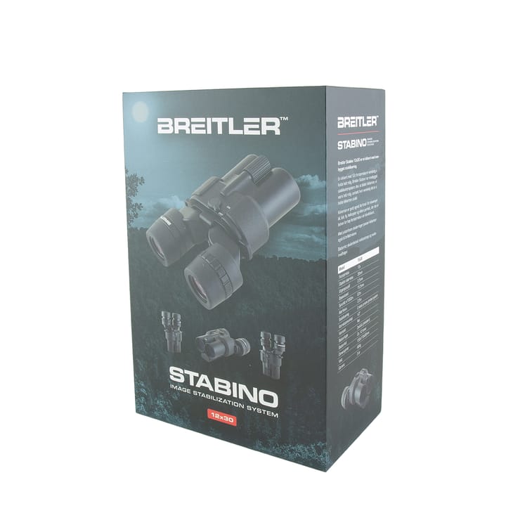 Breitler Stabino 12×30 Stabilisator Kikkert (2.Gen) Sort Breitler