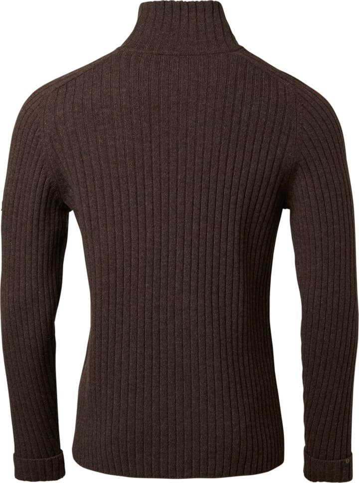 Chevalier Men's Antony Half Zip Wool Pullover  Antler Brown Chevalier