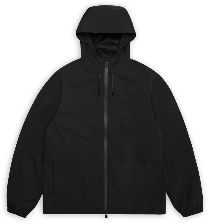 Rains Unisex Suva Hardshell Pocket Jacket Black Rains