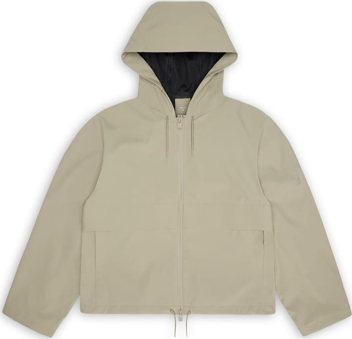 Rains Women's Suva Hardshell Short String Jacket W3 Beige Rains