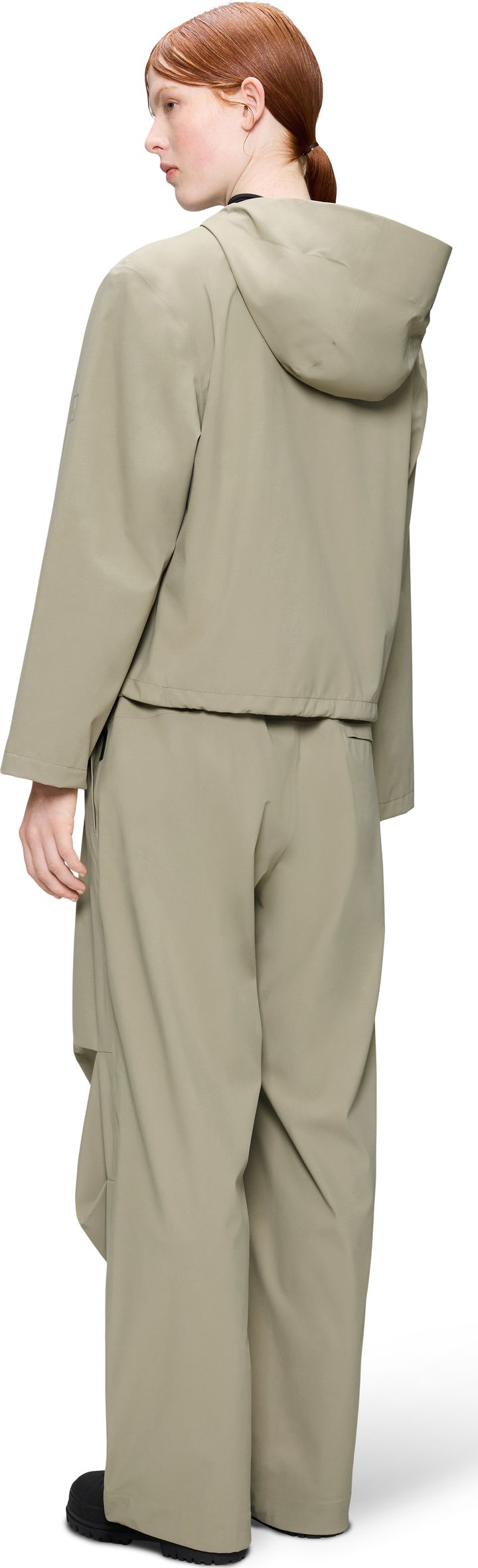 Rains Women's Suva Hardshell Short String Jacket W3 Beige Rains