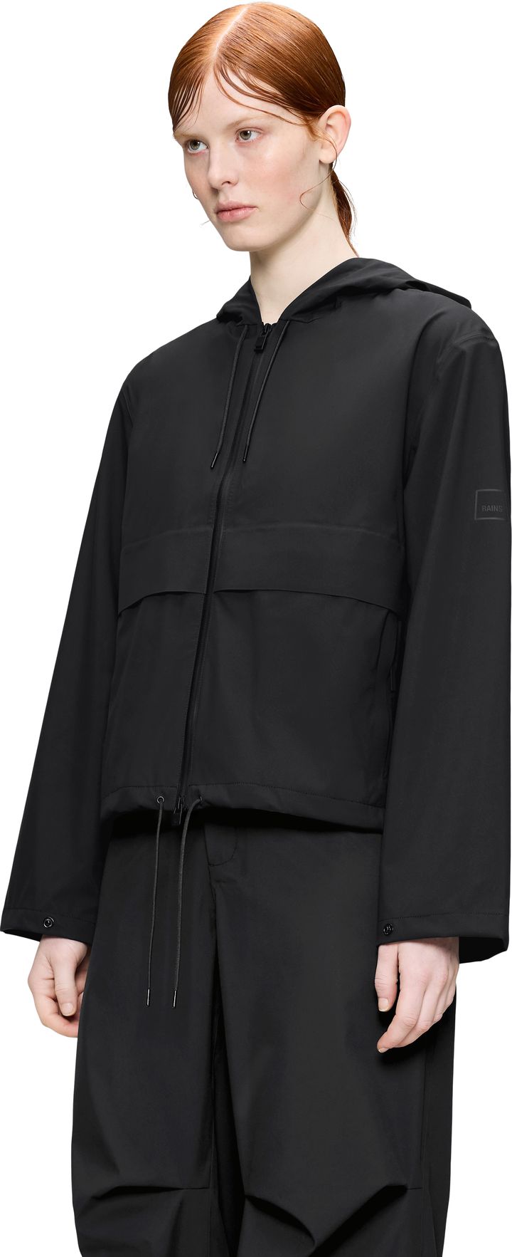 Rains Women's Suva Hardshell Short String Jacket W3 Black Rains