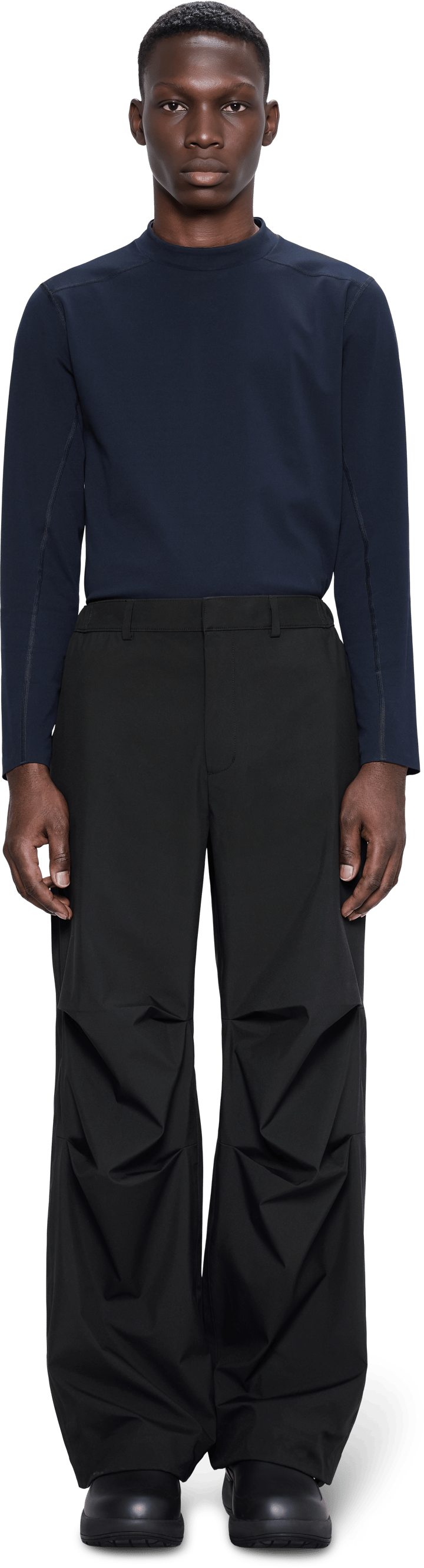 Rains Unisex Suva Hardshell Pants Wide Black Rains